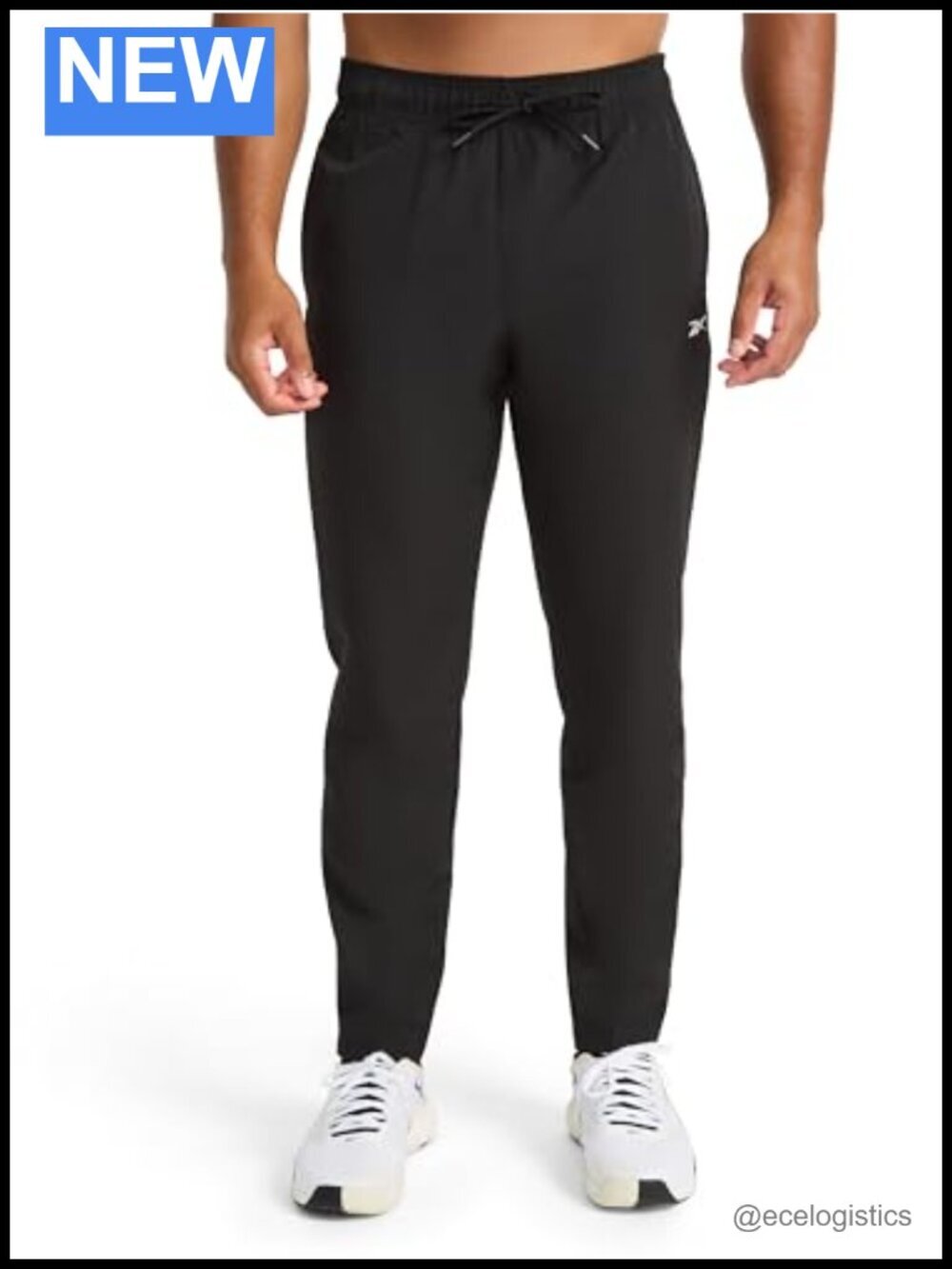 Men's Stretch Trackpants 30" Inseam Lightweight Polyester Athletic Pants